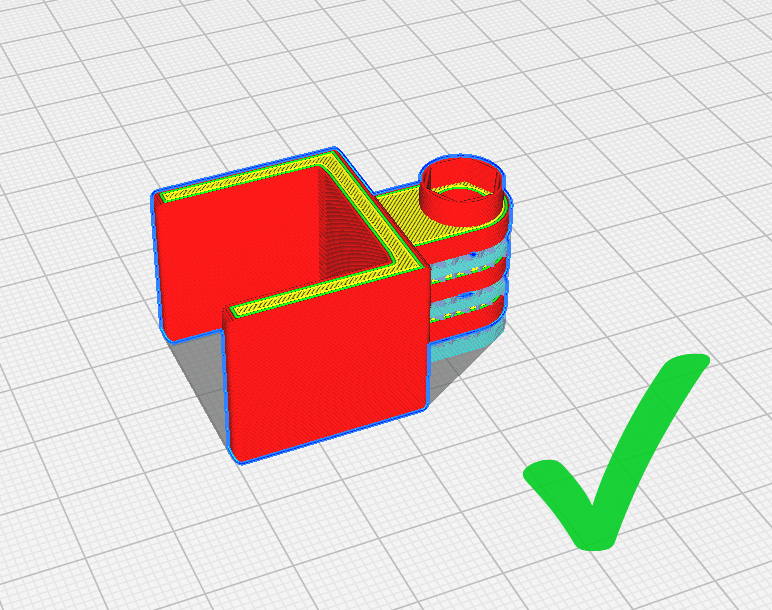 Goede plaatsing van het 3D model